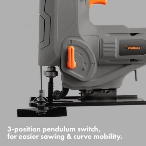 Fierastrau electric vertical, fara fir VonHaus 3500170, taiere la 45 de grade, 18V, 2500RPM, timp de functionare 35min iCASNICE.ro 4